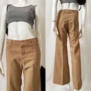 Vintage Levi's Tan Flared Wide Leg Pants